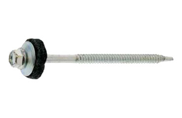 鉄 ジャックポインHEX ロング (屋根改修工事)(六角頭) 山座セット/黒フェルト(ヤマヒロ製)